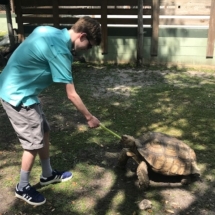 Miles Feeding a Friend